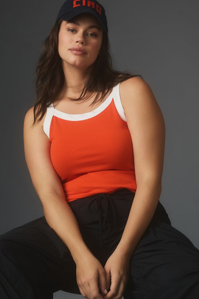 Pilcro Sporty Scoop-Neck Crop Tank #4