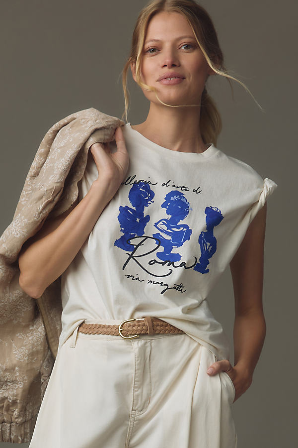 Maeve Busts Graphic Sleeveless T-Shirt