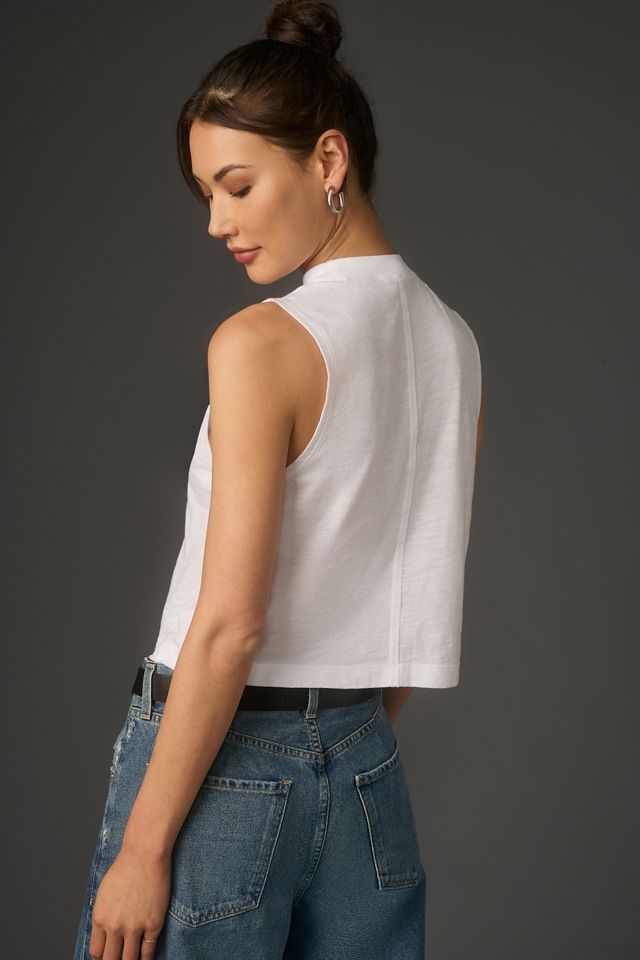 Pilcro Mock-Neck Trapeze Tank #1