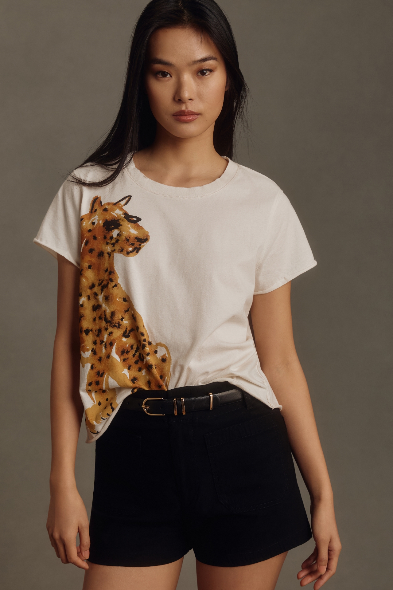 LouLou Avenue Cheetah Graphic Tee