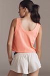 The Kacey Easy Crop Cotton-Slub Tank by Pilcro