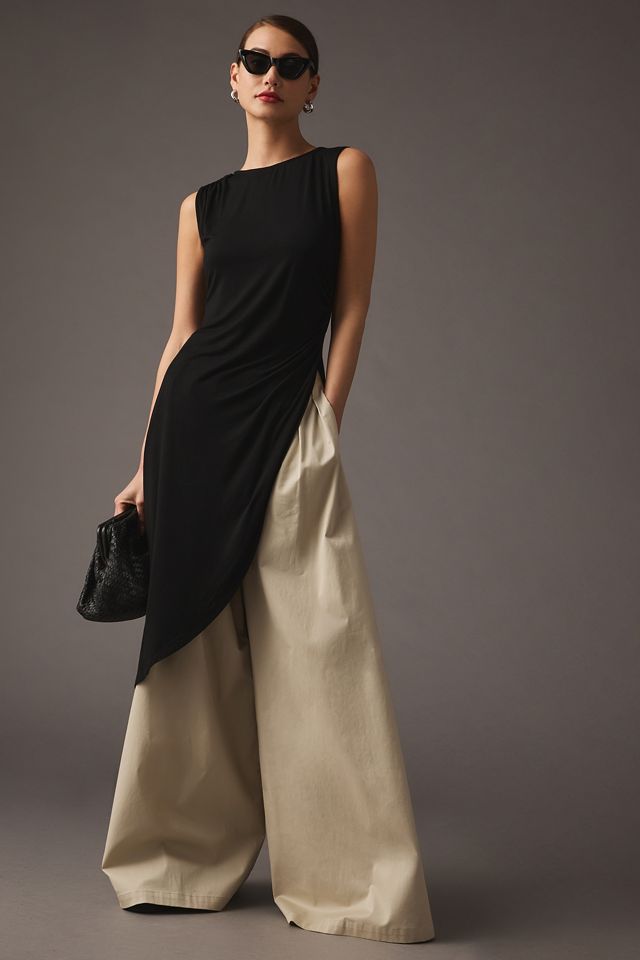 Lea & Viola Mock-Neck Draped Tunic #2