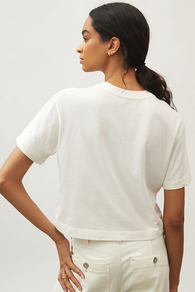 Maeve Structured Cropped Tee | Anthropologie