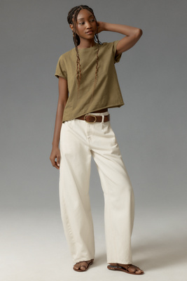Maeve The Caitlin Boxy Tee By  In Green