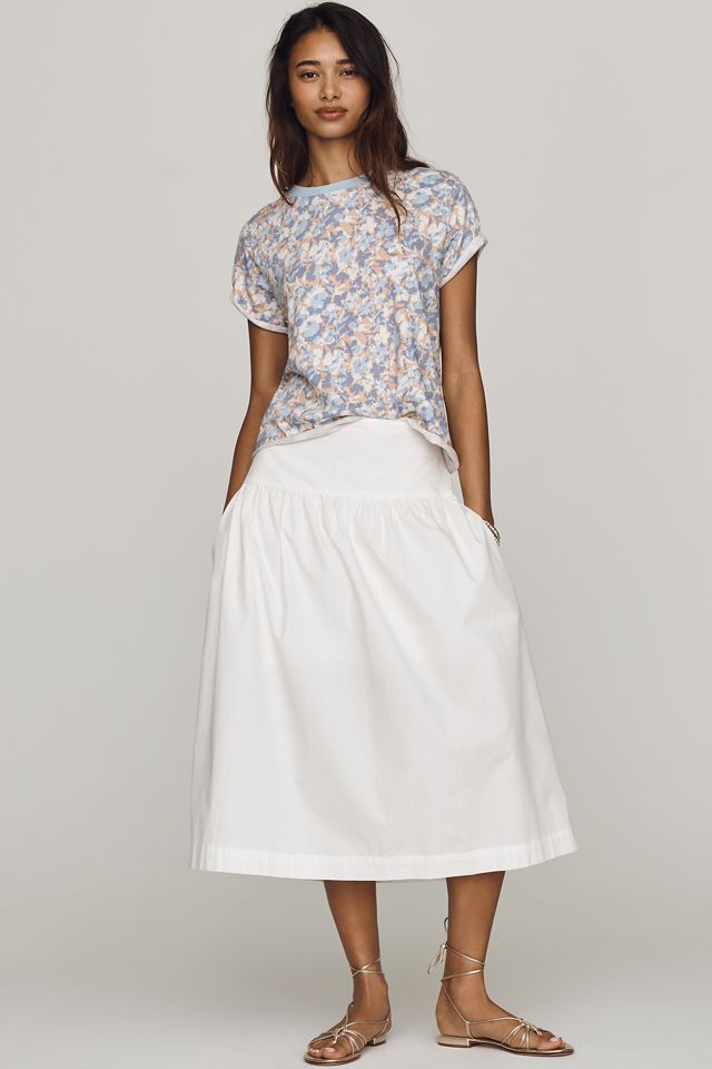 Maeve Caitlin Cotton Boxy Tee #1