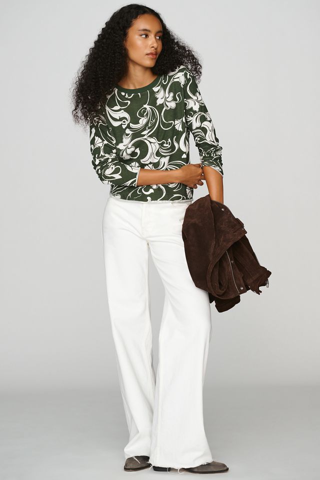 Maeve Caitlin 100% Cotton Boxy Long Sleeve Tee #3