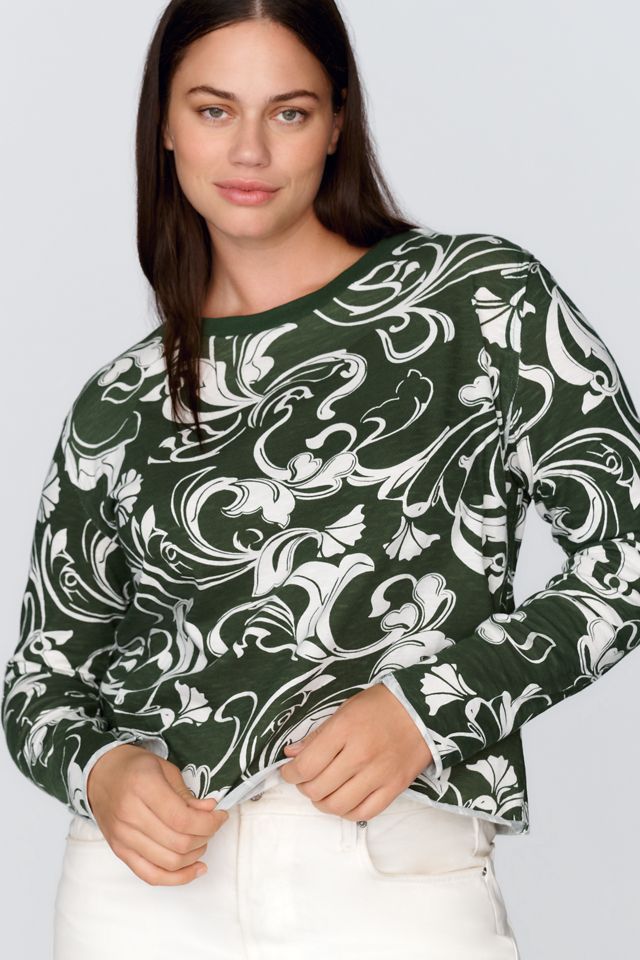 Maeve Caitlin 100% Cotton Boxy Long Sleeve Tee #4