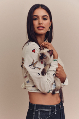 The Caitlin Boxy Tee by Maeve: Long-Sleeve Edition product page