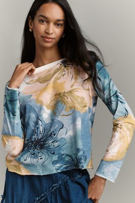 By Anthropologie Cheers Embroidered Tee