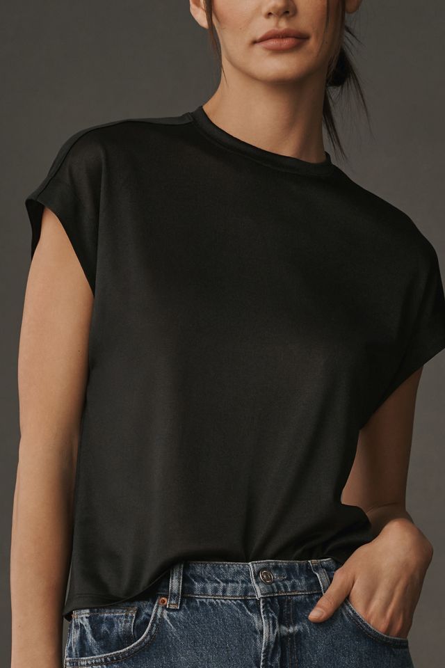 By Anthropologie Silky Shimmer Tee #3