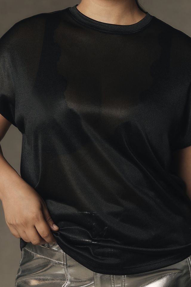 By Anthropologie Silky Shimmer Tee #6