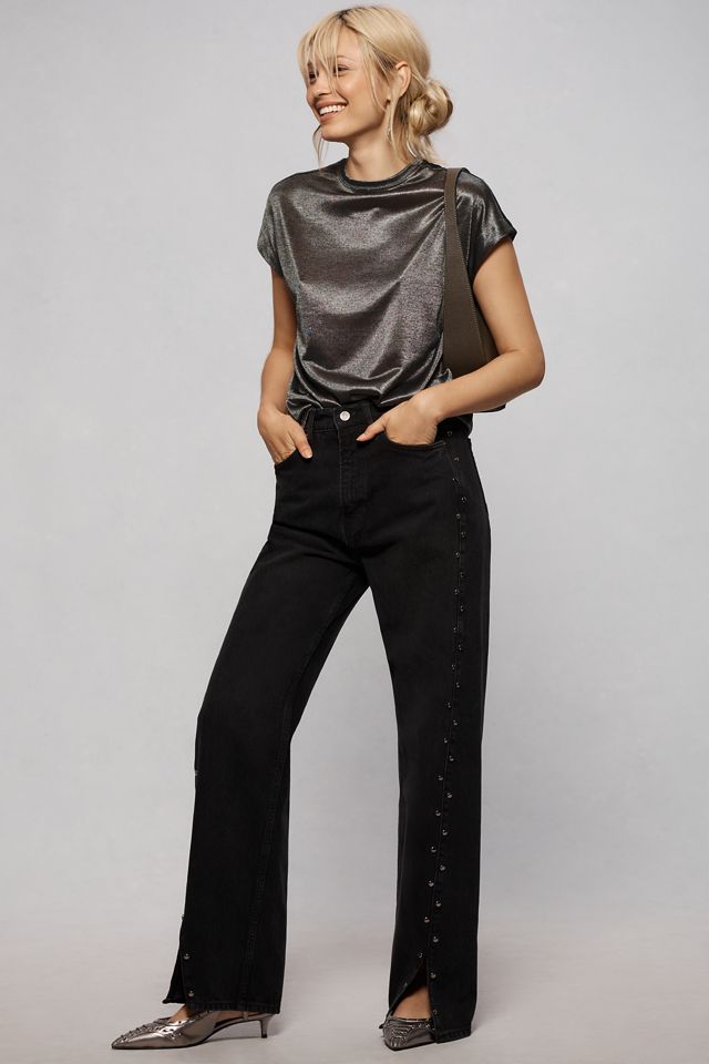 By Anthropologie Silky Shimmer Tee #2