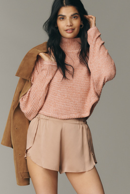 Pilcro Cozy Ribbed Turtleneck Batwing Pullover | Anthropologie