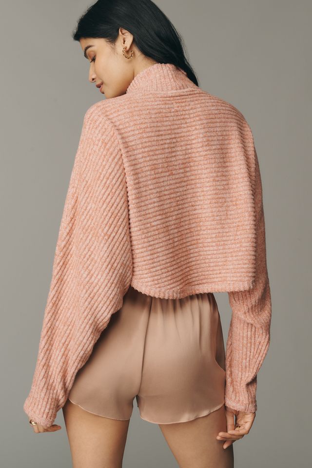 Pilcro Cozy Ribbed Turtleneck Batwing Pullover #1