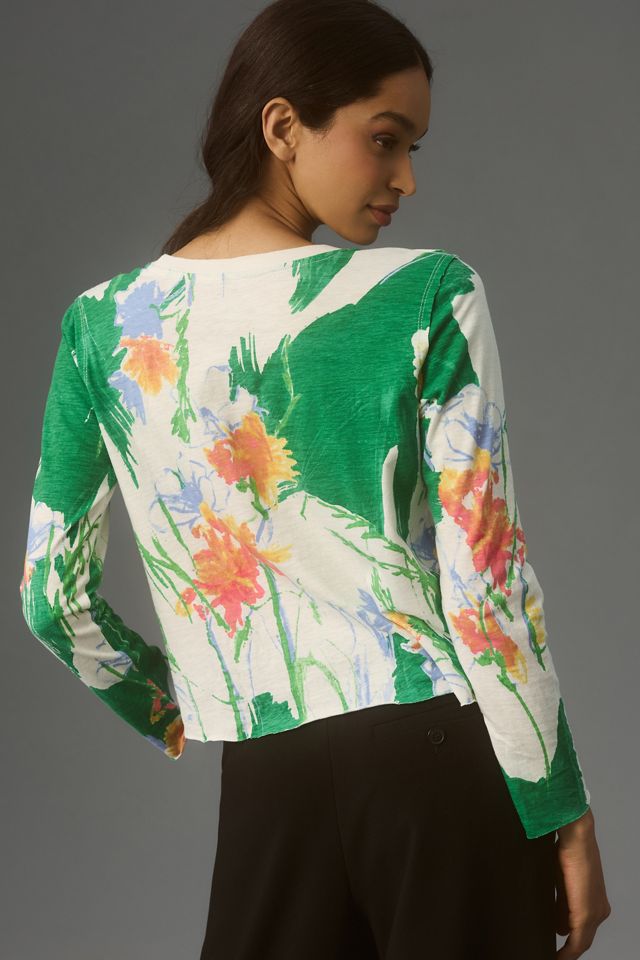 Sonal Nathwani Long-Sleeve Printed Tee by Maeve #1