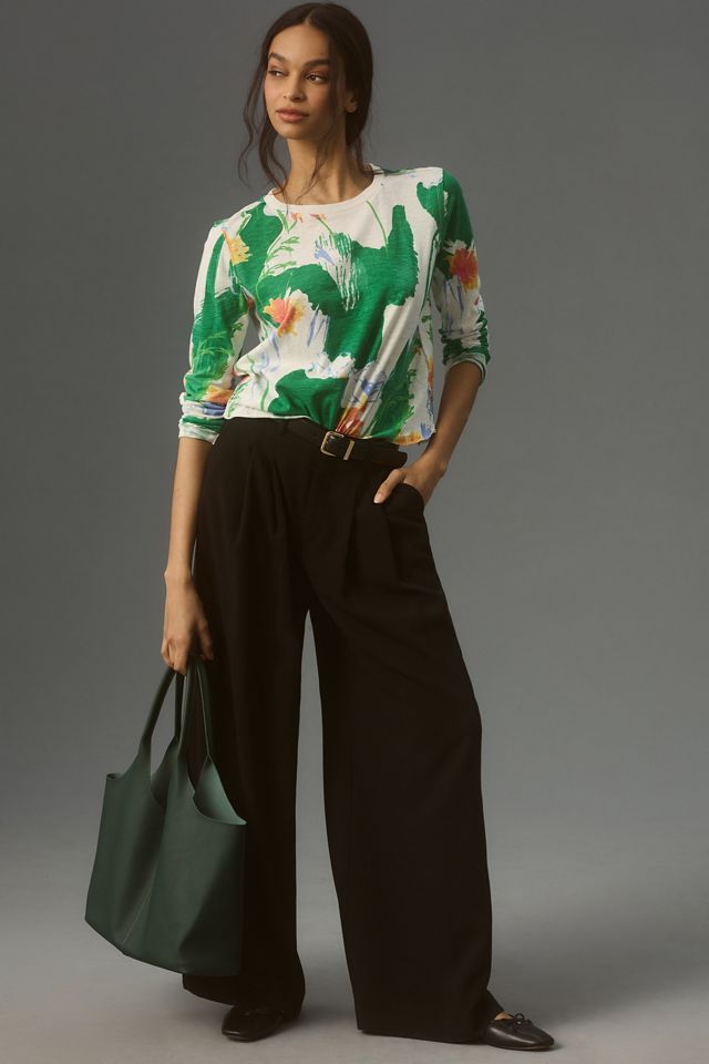 Sonal Nathwani Long-Sleeve Printed Tee by Maeve #3