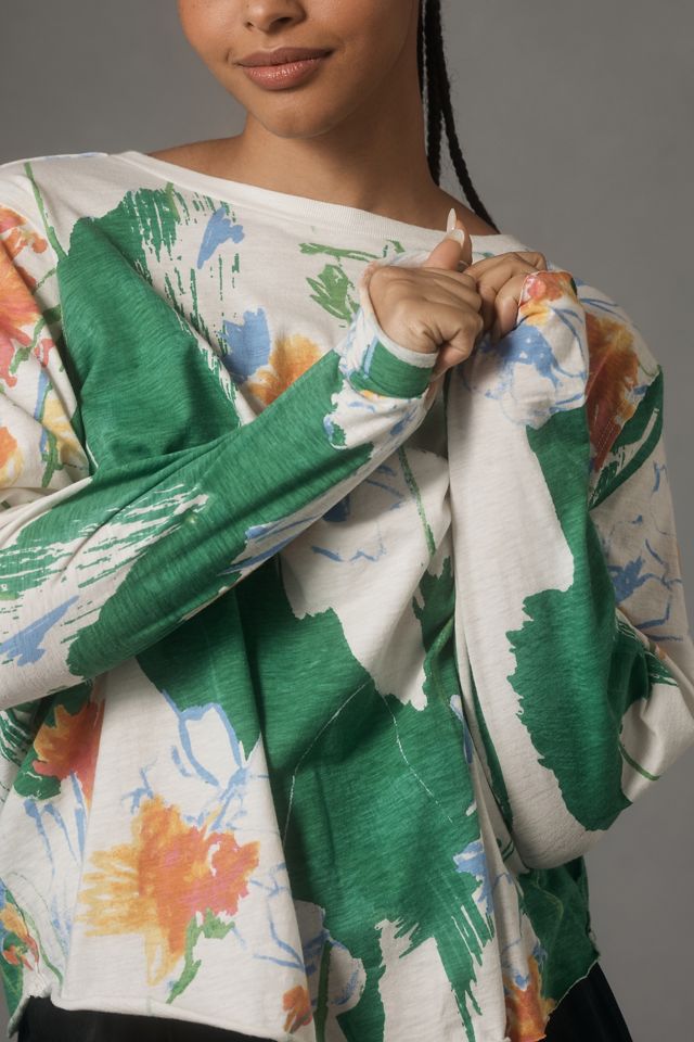 Sonal Nathwani Long-Sleeve Printed Tee by Maeve #6