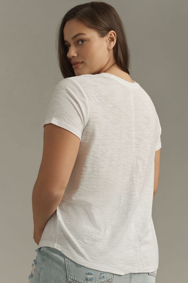 Das Bennie Slim Crew Neck Baumwoll-Slub T-Shirt von Pilcro #7