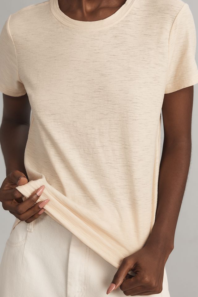 Pilcro Bennie Cotton Slim Crew Neck Tee #3