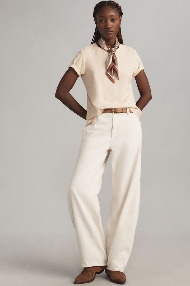 Pilcro Bennie Cotton Slim Crew Neck Tee #4