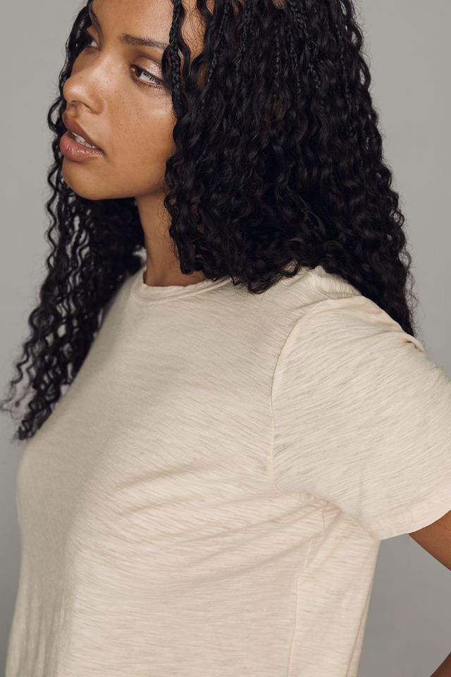 Pilcro Bennie Cotton Slim Crew Neck Tee #8