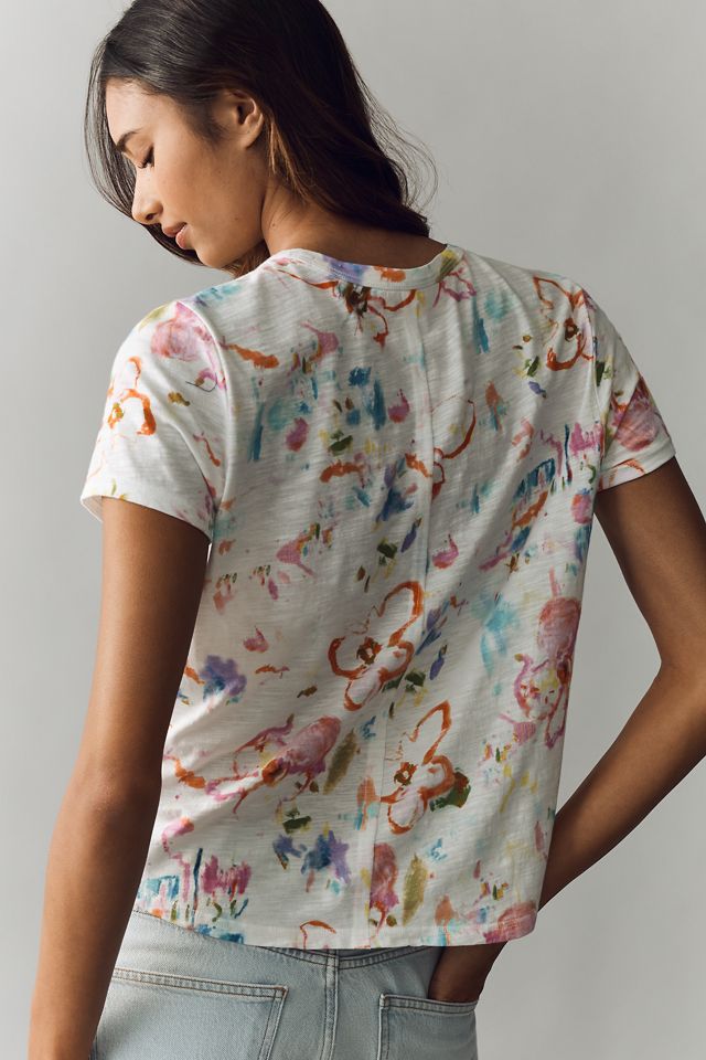 Pilcro Bennie Cotton Slim Crew Neck Tee #2