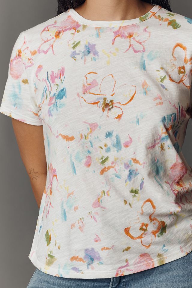 Pilcro Bennie Cotton Slim Crew Neck Tee #5