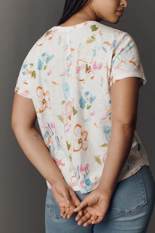 Pilcro Bennie Cotton Slim Crew Neck Tee #6