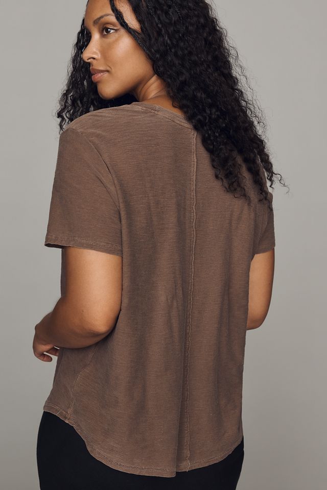 Pilcro Bennie Cotton Slim Crew Neck Tee #6