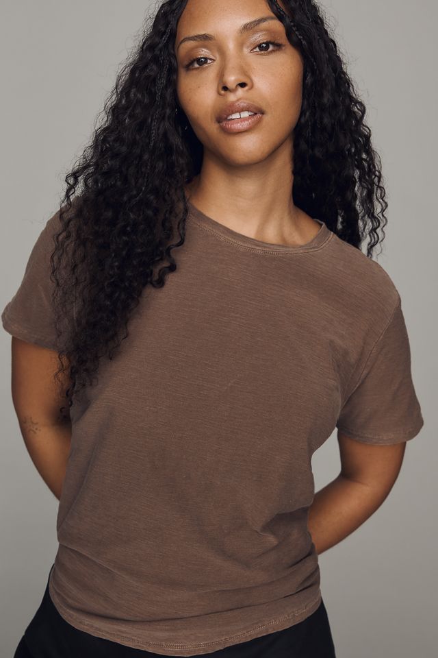 Pilcro Bennie Cotton Slim Crew Neck Tee #8