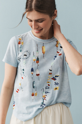 Pilcro The Bennie Cotton Slub Crew-neck Slim Tee By