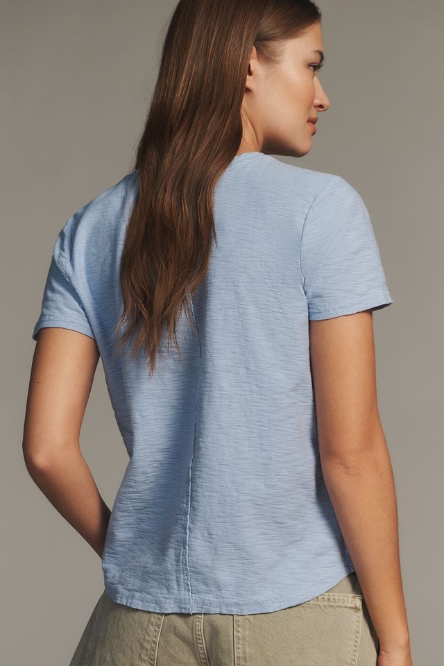 Pilcro Bennie Cotton Slim Crew Neck Tee #3