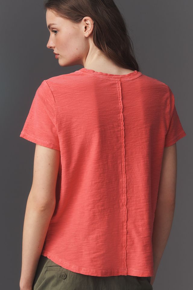 Pilcro Bennie Cotton Slim Crew Neck Tee #1