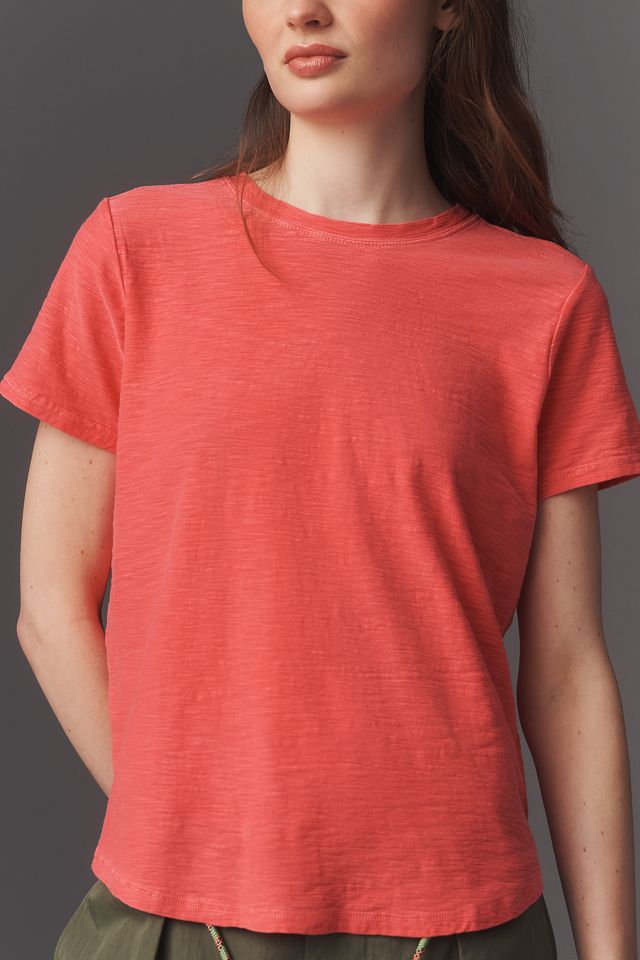 Pilcro Bennie Cotton Slim Crew Neck Tee #3