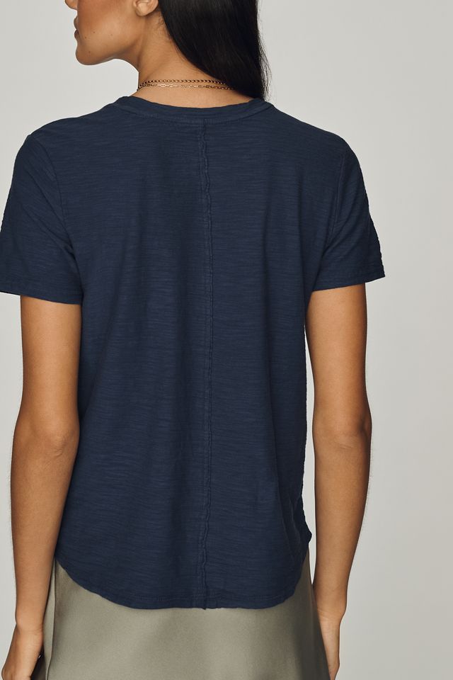 Pilcro Bennie Cotton Slim Crew Neck Tee #1