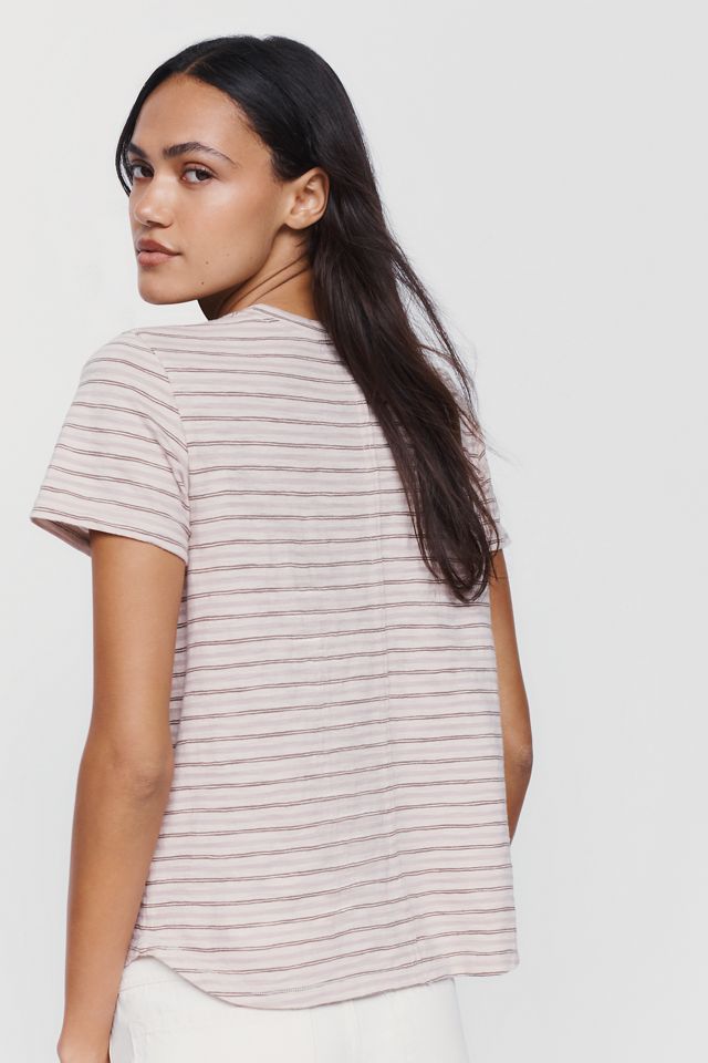 Pilcro Bennie 100% Cotton Slim Crew Neck Tee #1
