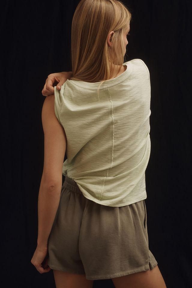 The Bennie Cotton-Slub V-Neck Short-Sleeve Tee by Pilcro #2
