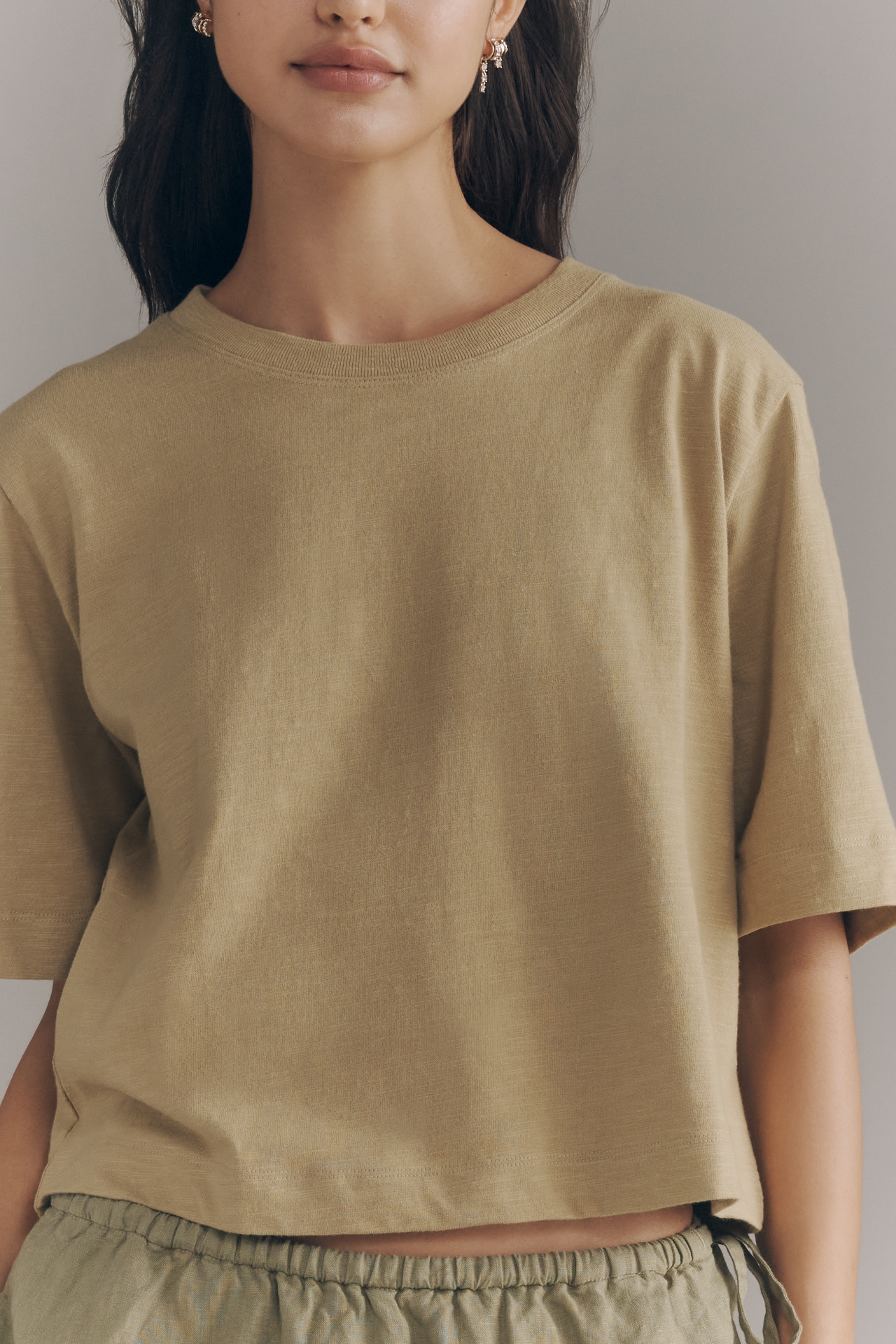 The Corey Short-Sleeve Boxy Tee by Maeve