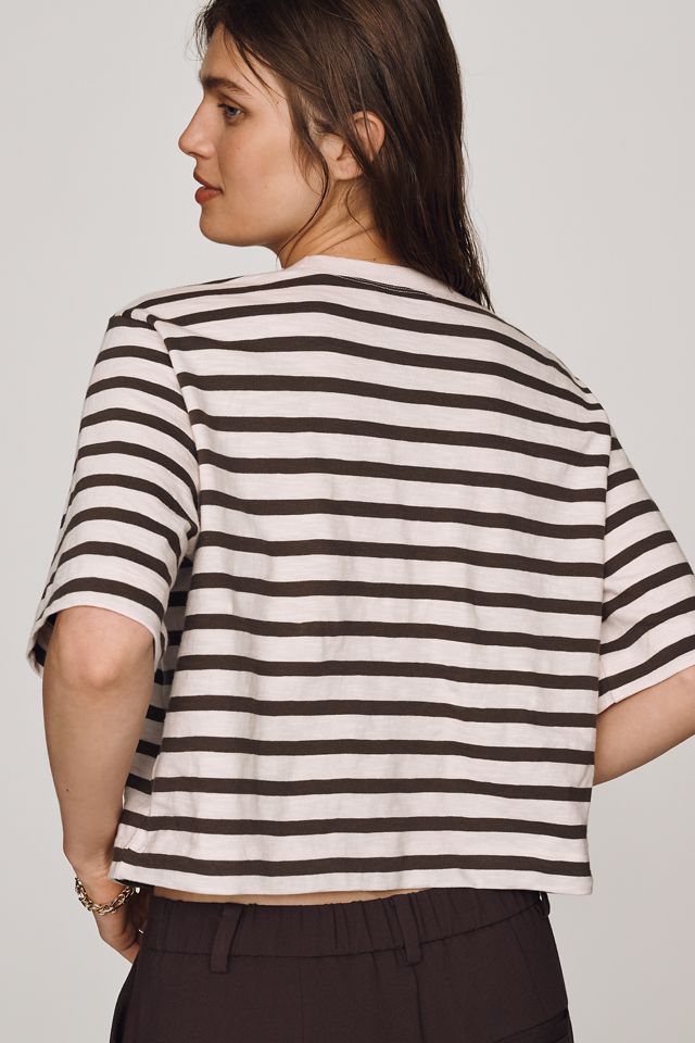 La Camiseta Corta Boxy de Manga Corta Corey por Maeve #3