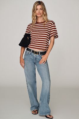 Maeve Corey Cotton Boxy Tee