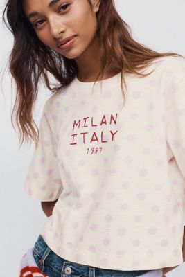 Maeve Corey Cotton Boxy Tee