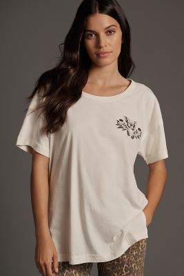 Shop By Anthropologie Butterfly Conservatory Graphic Tee In White