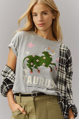 Shop Lou Benesch Stargazer Zodiac Graphic Tee