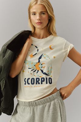 Shop Lou Benesch Stargazer Zodiac Graphic Tee