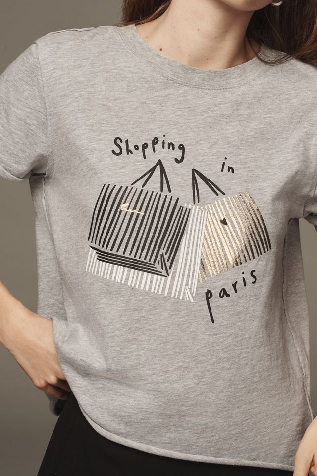 Jordan Nickson Shopping in Paris Graphic Tee  #3