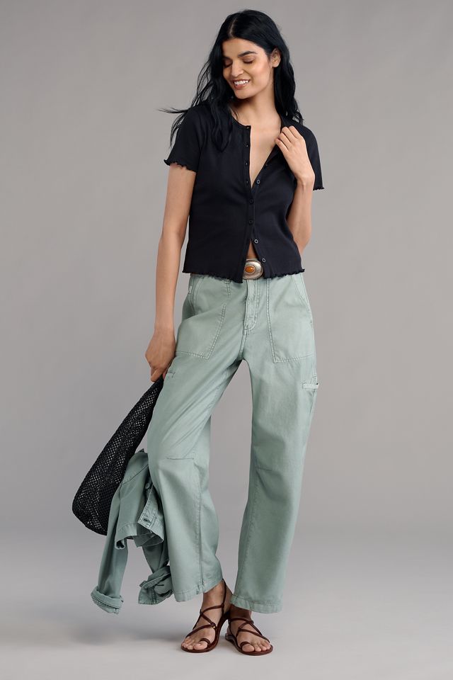 Pilcro Short-Sleeve Ribbed Cardigan #2