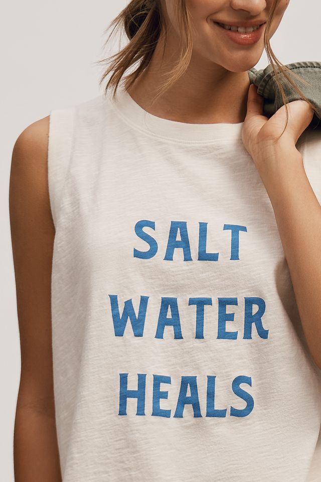 Jordan Nickson Salt Water Heals Graphic Muscle Tee #3