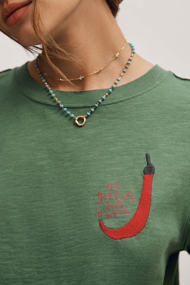 Jordan Nickson Pepper Embroidered Tee #1