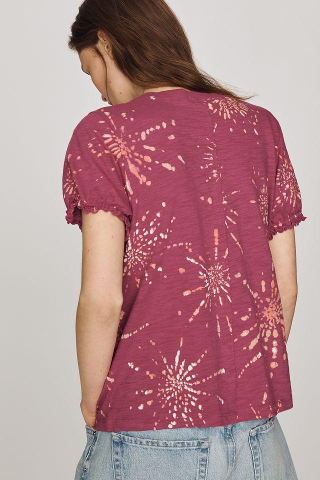 Pilcro Bennie Cotton Slim Puff Sleeve Tee #3