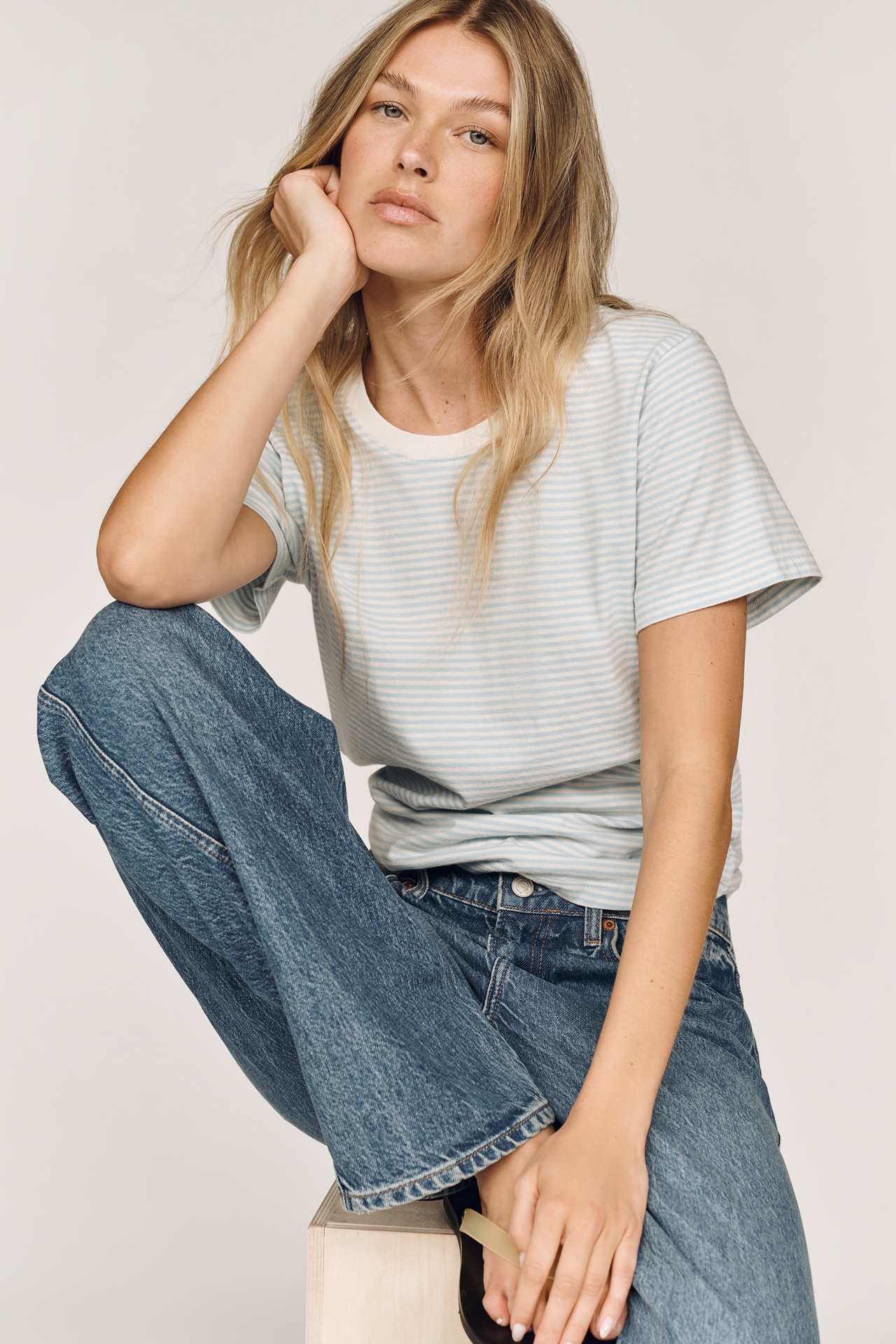 By Anthropologie Evelyn Cotton Everyday Tee
